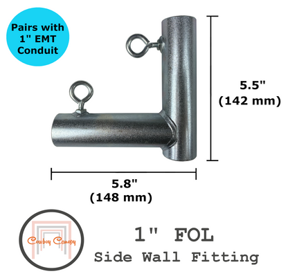 1" FOL, Side Wall Fitting