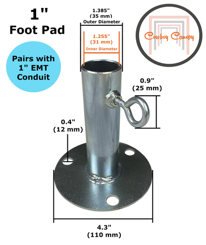 1" Foot Pad