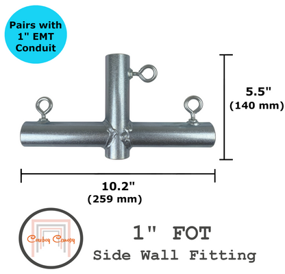 1" FOT, Side Wall Fitting