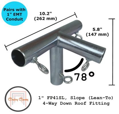 Slope (Lean-To) Canopy (1")